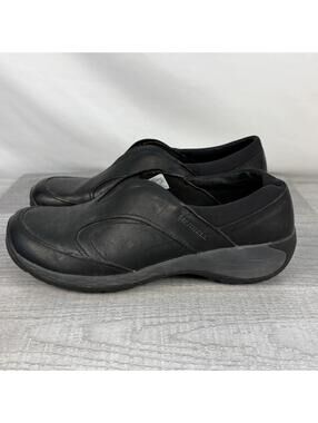 Merrell Women’s Encore Q2 Moc LTR Black Leather Size 9 No Insoles